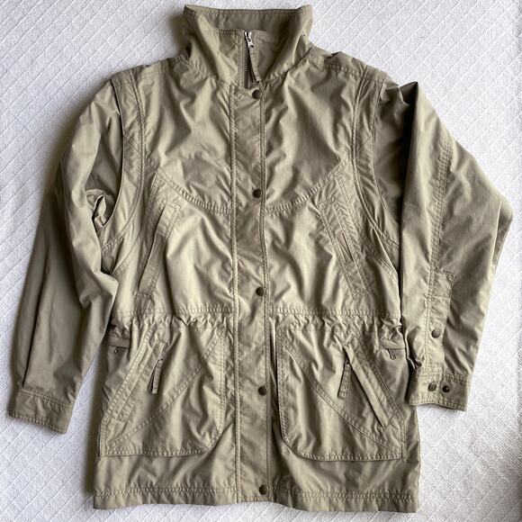 Vintage Royal Robbins Go Everywhere Convertible Jacket Vest Khaki Nylon Womens S - Picture 7 of 16